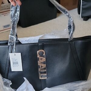 Black Women's Shoulder Tote Bag Cavalli class